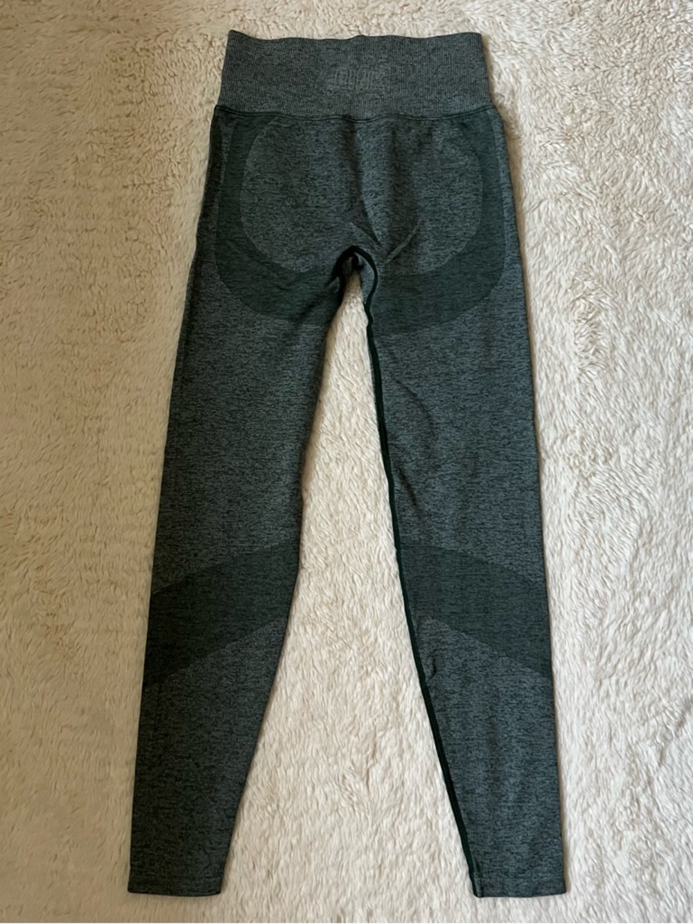 Victoria’s Secret VS Pink Leggings Women's Size XS Green Seamless Activewear Gym